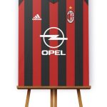 Ac Milan Canvas Frame 30x40cm