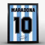 Maradona Signature Fabric Frame 35x45cm